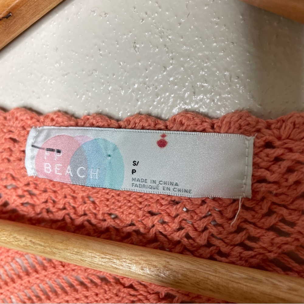 Free People‎ Beach Morgan Fauxchet Cropped Y2K Sweater - Picture 6 of 8